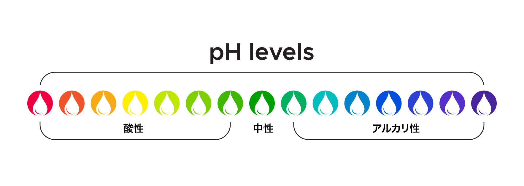 肌の pH バランス、弱酸性範囲