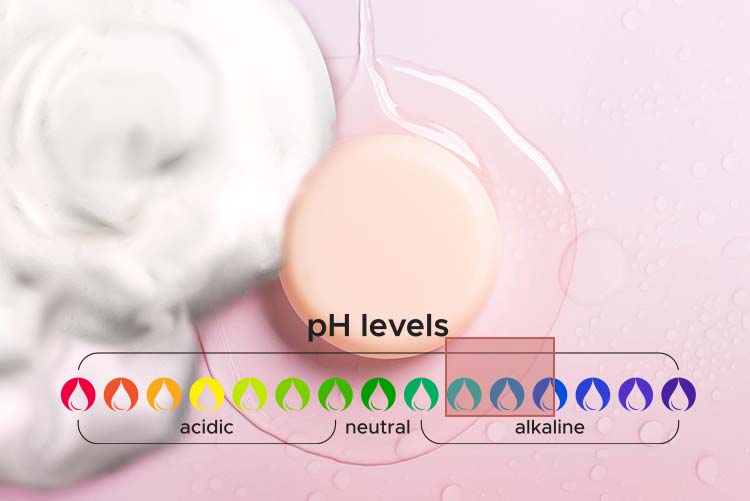 弱アルカリ性の石鹸のpH