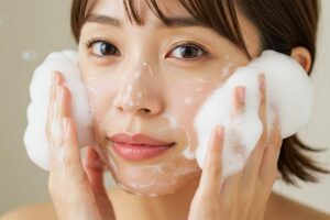 固形石鹸で角質ケア。潤いある美肌へ。