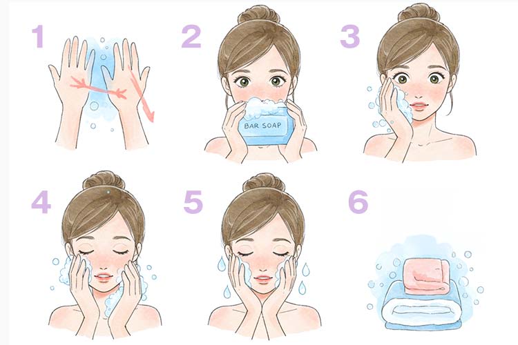 洗顔石鹸の正しい使い方。手洗いからタオルの使い方まで