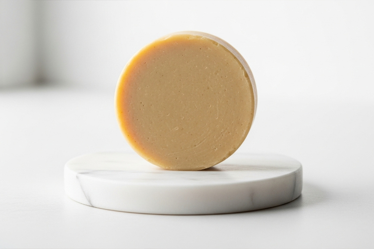 #肌をメイクする石鹸のクローズアップ