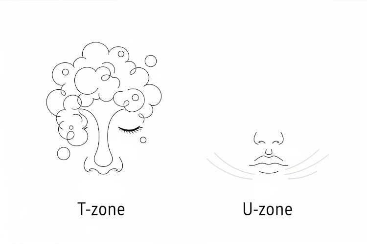 TゾーンとUゾーンの洗い分け