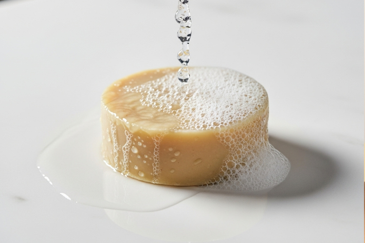 乾燥肌向け洗顔石鹸の泡立ちと質感