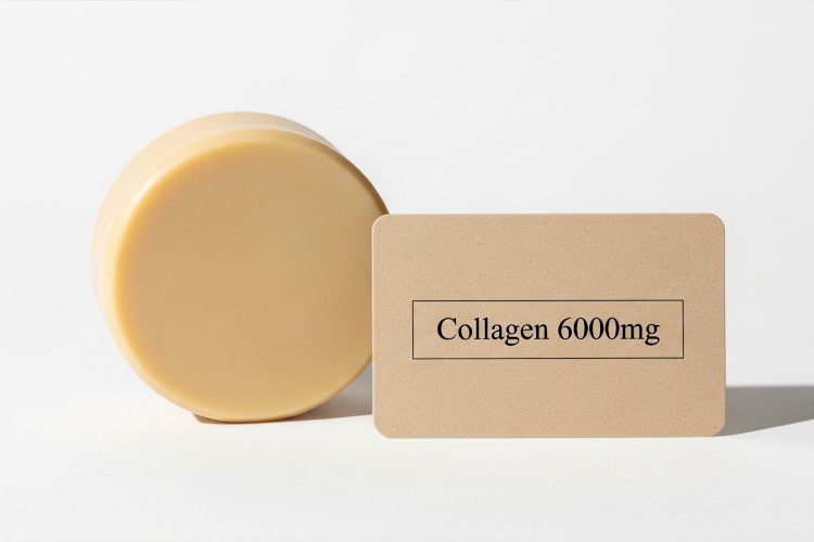 コラーゲン高配合の洗顔石鹸。