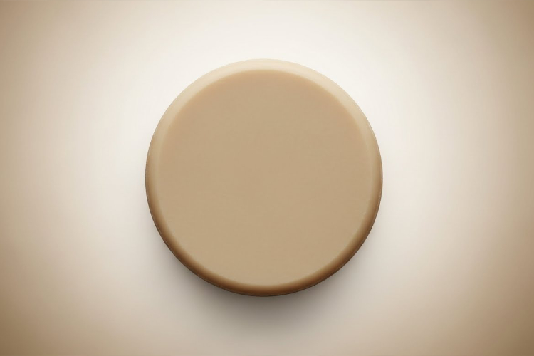 敏感肌向けシンプルな洗顔石鹸のクローズアップ